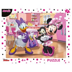 Puzzle - Růžová Minnie (40 dílků)