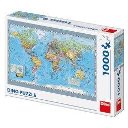 Puzzle - Politická mapa světa (1000 dílků)