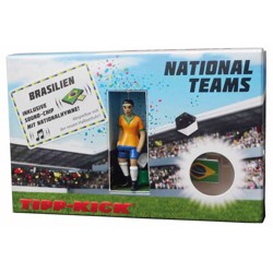 Fotbal TIPP KICK - Figurka STAR hráče Brazílie (tréninková branka + míč)