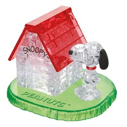 3D Crystal puzzle - Snoopy a domek (50 dílků)