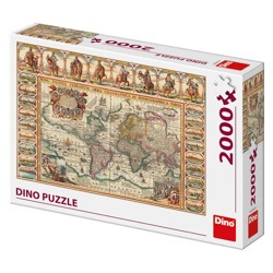 Puzzle - Historická mapa (2000 dílků)