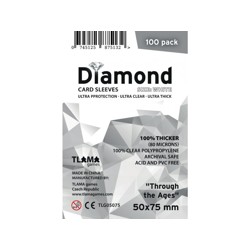 Obaly na karty - Diamond Sleeves: White - ''Through the Ages'' 50x75 mm (100 ks)