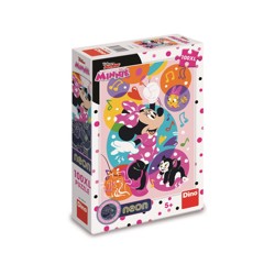 Puzzle XL Neon - Minnie a balónky (100 dílků)