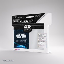 Gamegenic obaly na karty: Star Wars: Unlimited Art Sleeves Double Sleeving Pack - Space Blue (2x60+1 Sleeves)