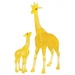 3D Crystal puzzle - Žirafa s mládětem (38 dílků)