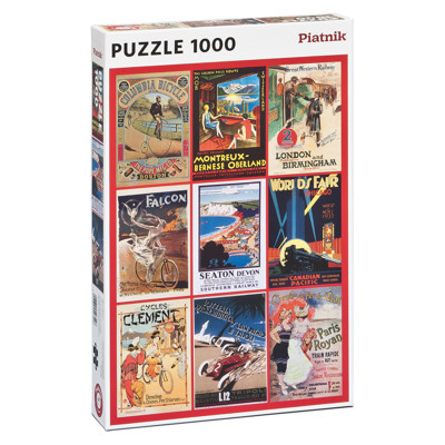 Puzzle - Vintage Poster Transport (1000 dílků)