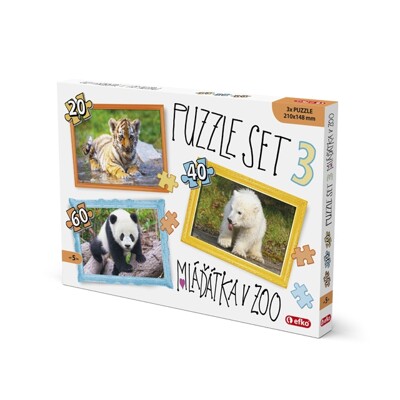 Puzzle SET 3 - MLÁĎÁTKA v ZOO