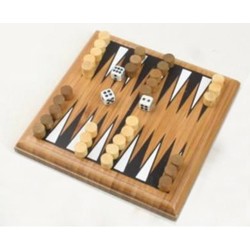 Mini Backgammon - bambus