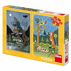 Puzzle - Josef Lada: Pohádky (2x48 dílků)
